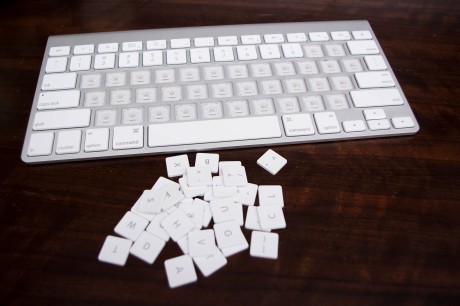 All the keys are off our Apple Keyboard